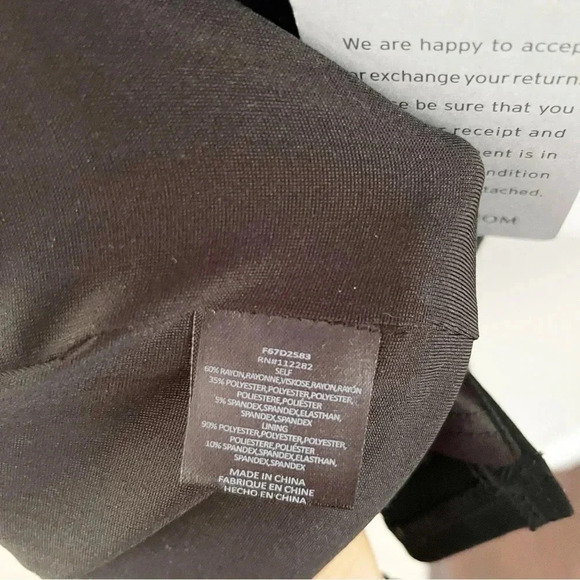 NWT Nordstrom Black Bodycon Sleeveless Mini Shift Dress Size XS Date Night - Picture 8 of 8